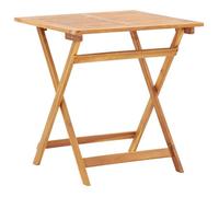 vidaXL Table pliable de jardin 70x70x75 cm Bois d'acacia massif