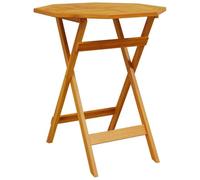 vidaXL Table pliable de jardin Ø70x75 cm bois d'acacia massif 4004910