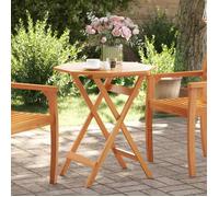 vidaXL Table pliante de jardin Ø70 x 75 cm en bois d'acacia massif