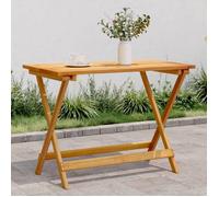vidaXL Table pliable de jardin 90x52,5x65 cm bois d'acacia solide, table, table de patio, table de pique-nique, table 364894