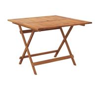 vidaXL Table pliable de jardin 90 x 90 x 75 cm bois d'acacia solide
