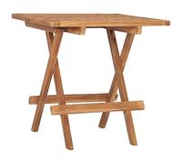 Vidaxl Table Pliable De Jardin 50x50x50 Cm Bois De Teck Solide