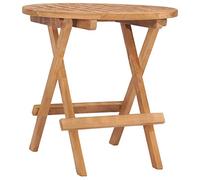 vidaXL Table Pliable de Jardin Meuble de Patio Table de Terrasse Table de Patio Meuble de Terrasse Extérieur 50x50x50 cm Bois de Teck Solide