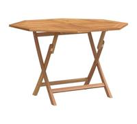 vidaXL Table pliable de jardin 120x120x75 cm bois massif de teck 362617