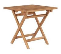 Table Pliable de Jardin Table Basse Table d'Appoint Terrasse Extérieur Patio Arrière-Cour Résistant 45x45x45 cm Bois de Teck Solide