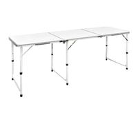 vidaXL Table Pliante de Camping en Aluminium avec Hauteur Ajustable 180x60 cm