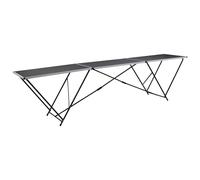 vidaXL table pliante pour papier peint MDF aluminium 300 x 60 x 78 cm