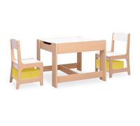 vidaXL Table pour Enfants avec 2 Chaises Ensemble de Meubles Table et Chaise pour Enfants Chambre Salon Salle de Séjour 80284
