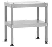 vidaXL Table pour fumoir à Four 40x28x44,5 cm Acier galvanisé, Table, Table de préparation de Cuisine, Table de préparation de Barbecue