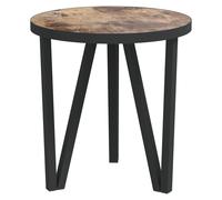 Vidaxl Table ¿¿ Th¿¿ Noir Et Jaune ?35 Cm Mdf Multicolore