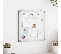 vidaXL Tableau blanc magnétique 40x40x1,7 cm aluminium 4005344 G