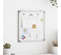 VIDAXL Tableau blanc magnétique 60 x 60 cm cadre aluminium