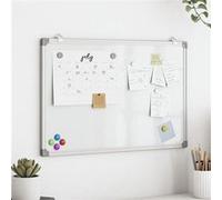 vidaXL Tableau blanc magnétique mural 60x40 cm – surface lisse, aluminium, facile à installer
