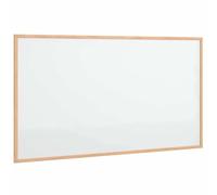 vidaXL Tableau blanc magnétique avec cadre en bois de pin massif 100 x 55 cm