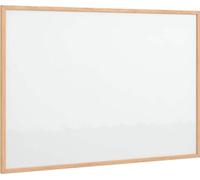 vidaXL Tableau blanc magnétique avec cadre en pin massif 80x55 cm
