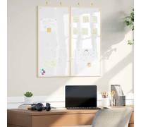 vidaXL Tableau blanc magnétique Blanc 80 x 1.4 x 80 cm