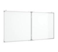 vidaXL Tableau blanc pliable magnétique 120x60x1,7 cm cadre aluminium effaçable à sec