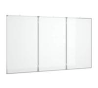 vidaXL Tableau blanc magnétique pliable 150 x 80 x 1,7 cm aluminium effaçable à sec