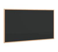 vidaXL Tableau noir avec cadre bois de pin massif noir 100x55 cm, tableau noir de cuisine, tableau noir à craie, tableau d'affichage mural