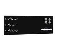 vidaXL Tableau noir magnétique mural en verre 60 x 20 cm