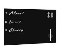 vidaXL Tableau Noir Magnétique Mural en Verre 60x40 cm Ecriture Ecole Maison