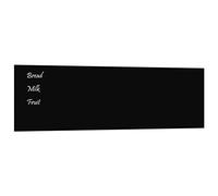 vidaXL Tableau Noir magnétique Mural Noir 100x30 cm Verre trempé