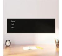Tableau noir magnétique mural Noir 100x30 cm Verre trempé 347932