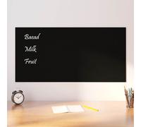 vidaXL Tableau noir magnétique mural Noir 100x50 cm Verre trempé
