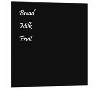vidaXL Tableau Noir magnétique Mural Noir 40x40 cm Verre trempé, Tableau Noir en Verre, Tableau magnétique pour Mur, Tableau d'écriture
