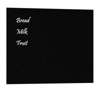 Tableau noir magnétique mural Noir 50x40 cm Verre trempé347938