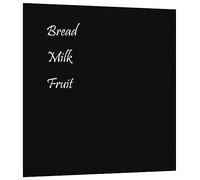 vidaXL Tableau noir magnétique mural noir 60x60 cm verre trempé, tableau noir en verre, tableau magnétique pour mur, tableau d'écriture