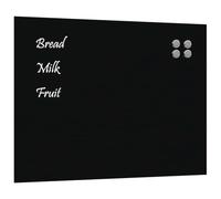 vidaXL Tableau Noir magnétique Mural Noir 80x60 cm Verre trempé, Tableau Noir en Verre, Tableau magnétique pour Mur, Tableau d'écriture