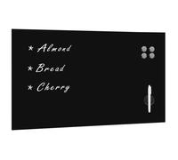 vidaXL Tableau noir magnétique mural en verre 120x60 cm