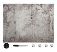 vidaXL Tableau noir magnétique mural Verre 80x60 cm285390 Gris G