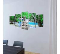 vidaXL Tableaux Décoration Set Buddha 200 x 100 cm
