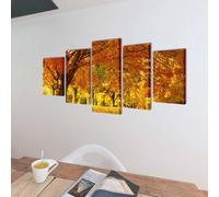 vidaXL Tableaux Décoration Set érable 200 x 100 cm