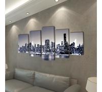 vidaXL Tableaux Décoration Set monochrome New York 100 x 50 cm