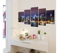 vidaXL Tableaux Décoration Set New York en couleur 200 x 100 cm