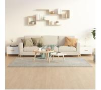 vidaXL Tables basses 2 pcs blanc 50x50x40 cm bois d'ingénierie812709 Blanc G