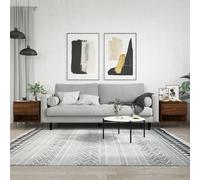 Tables basses 2 pcs chêne marron 50x46x50 cm bois d'ingénierie 830923