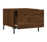 Vidaxl Tables Basses 2 Pcs Chêne Marron 50x50x40 Cm Bois D'ingénierie Marron