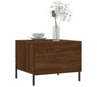 Vidaxl Tables Basses 2 Pcs Chêne Marron 50x50x40 Cm Bois D'ingénierie Marron