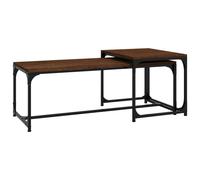 Vidaxl Tables Basses 2 Pcs Chêne Marron Bois D'ingénierie Marron