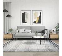 vidaXL Tables Basses 2 pcs, Tables d'Appoint avec Tiroir, Bouts de Canapé avec Pieds Salle de Séjour, Moderne, Chêne Sonoma Bois d'Ingénierie