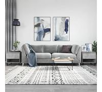 Vidaxl Tables Basses 2 Pcs Gris B¿¿Ton 50x46x50 Cm Bois D'ing¿¿Nierie Gris