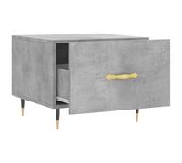 vidaXL Tables basses 2 pcs gris béton 50x50x40 cm bois d'ingénierie