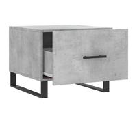 Vidaxl Tables Basses 2 Pcs Gris Béton 50x50x40 Cm Bois D'ingénierie Gris