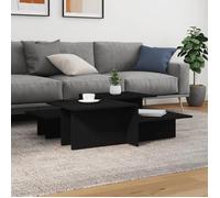 vidaXL Tables basses 3216150 2 pièces Bois d'ingénierie marron et noir