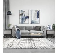 vidaXL Tables basses 2 pcs sonoma gris 50x46x50 cm bois d'ingénierie