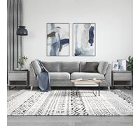 Vidaxl Tables Basses 2 Pcs Sonoma Gris 50x46x50 Cm Bois D'ingénierie Gris